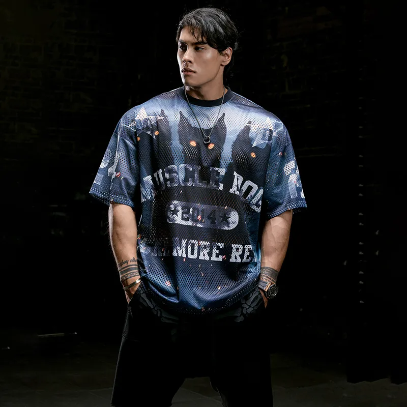 Muscle Dog T Shirt Men's Dark Gray-5