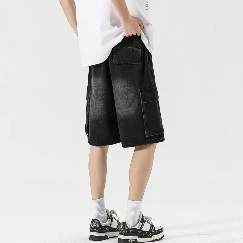 Nuthink Denim Shorts Unisex-4