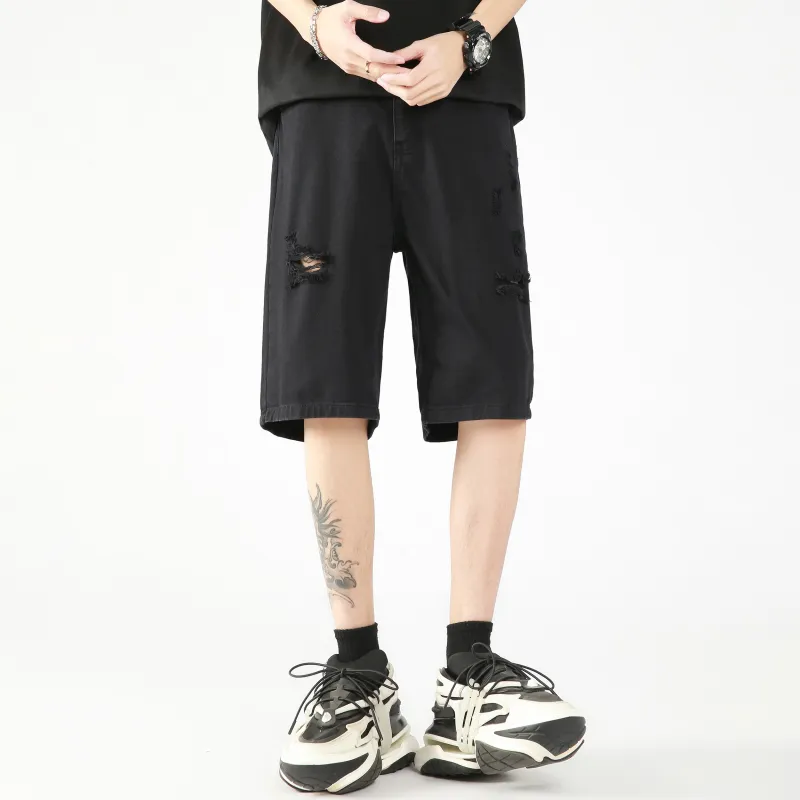Nuthink Denim Shorts Unisex-3