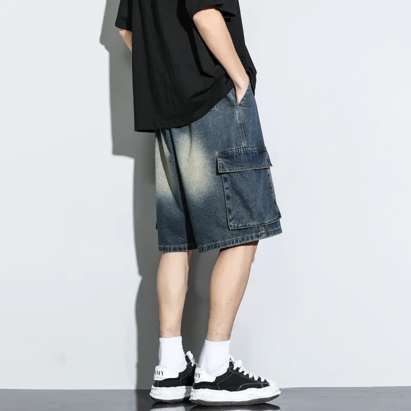 Nuthink Denim Shorts Unisex-13