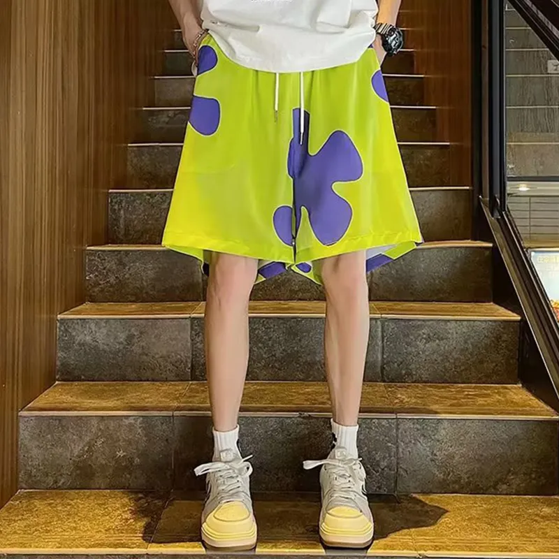 PAINT STAIN Casual Shorts Unisex Image Color-6