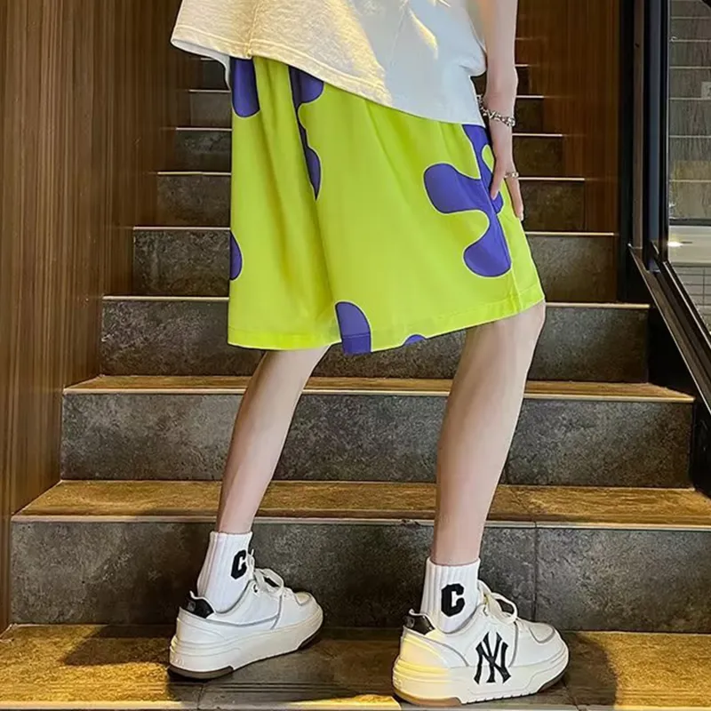 PAINT STAIN Casual Shorts Unisex Image Color-5