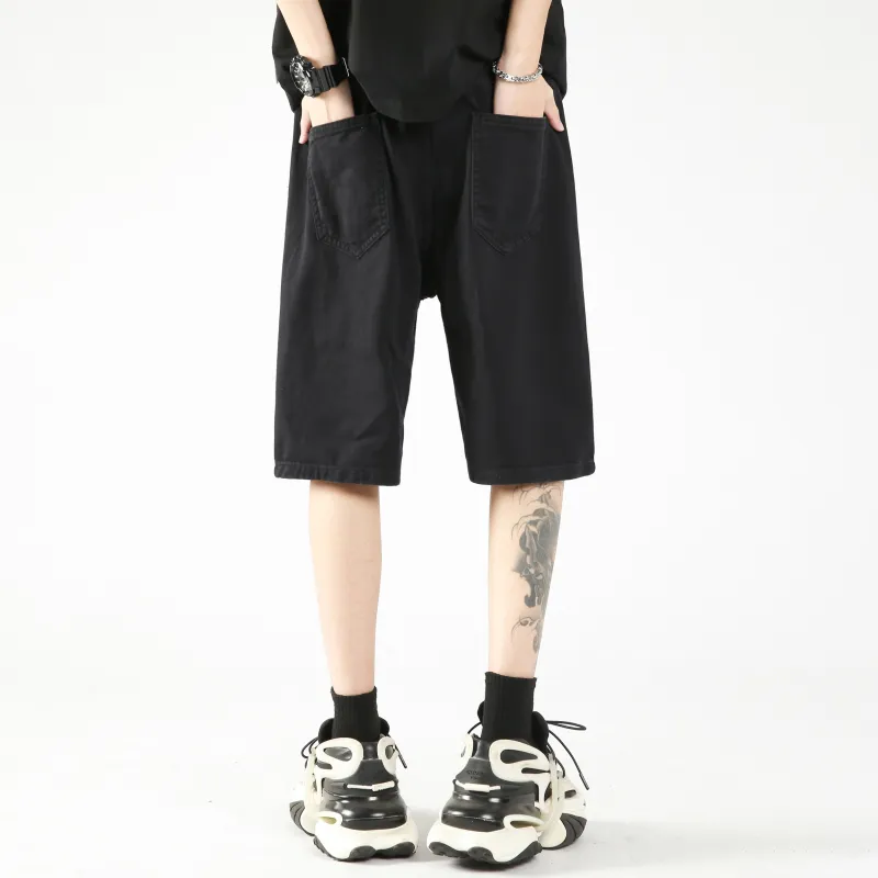 Nuthink Denim Shorts Unisex-5