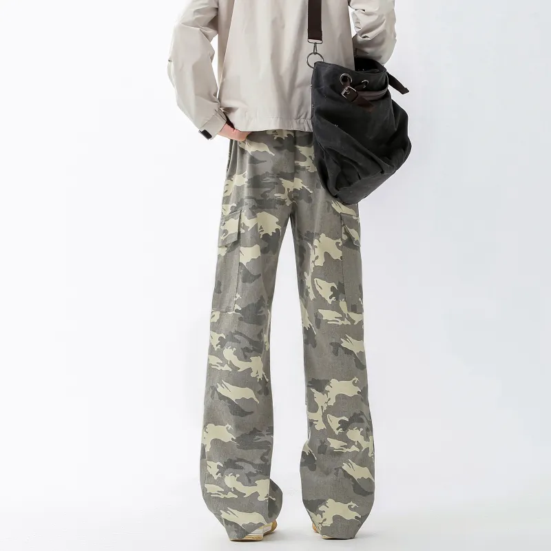 Nuthink Casual Pants Unisex Camouflage-5