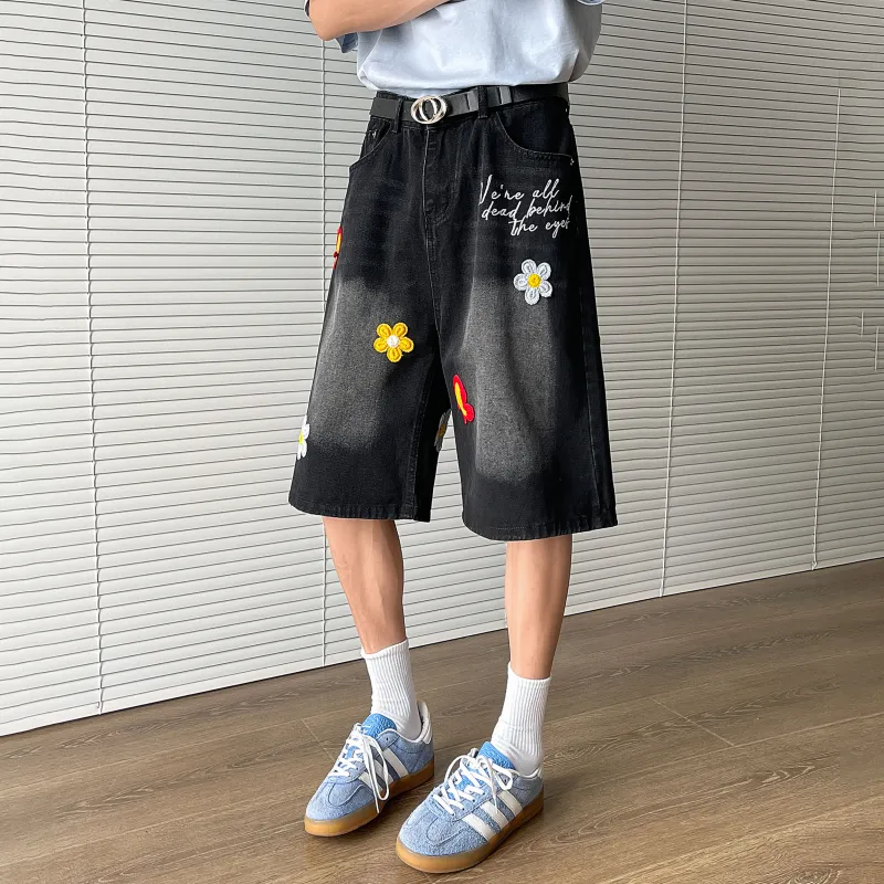 Nuthink Denim Shorts Unisex-4