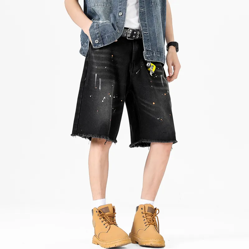 Nuthink Denim Shorts Unisex-3