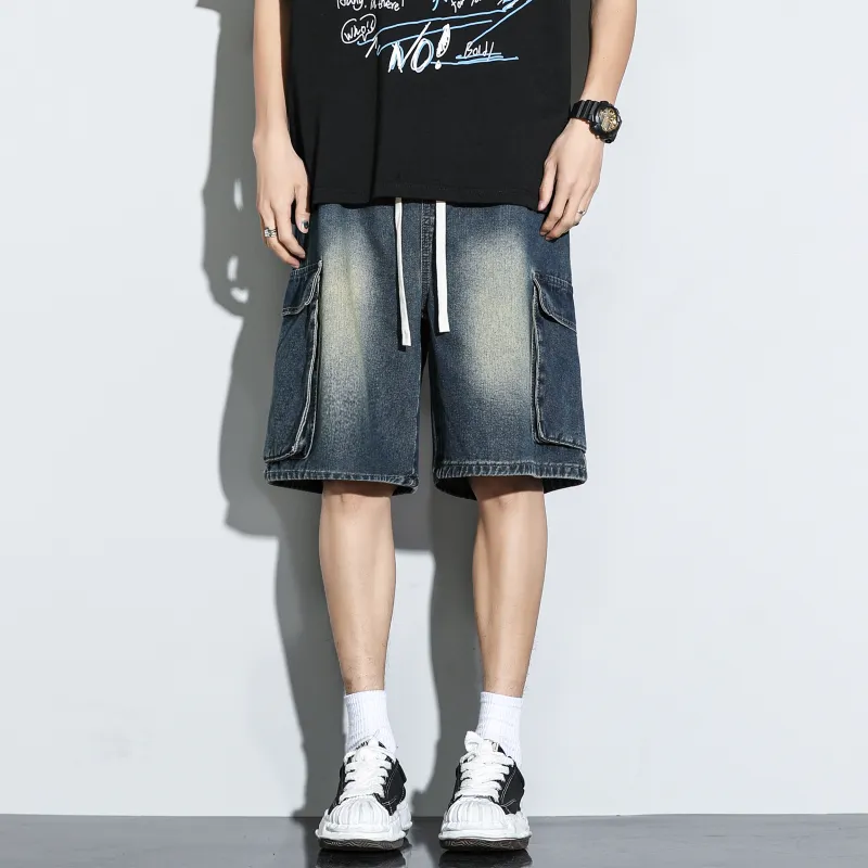 Nuthink Denim Shorts Unisex-11