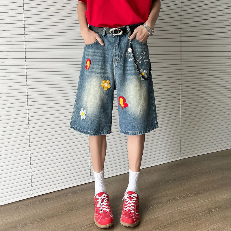 Nuthink Denim Shorts Unisex-8