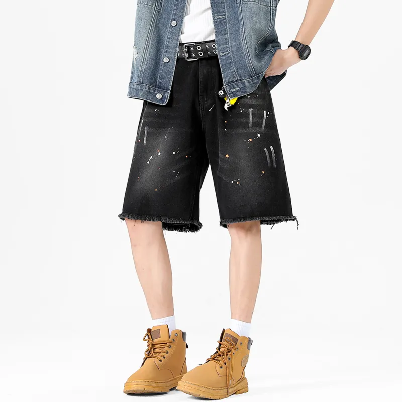 Nuthink Denim Shorts Unisex-4