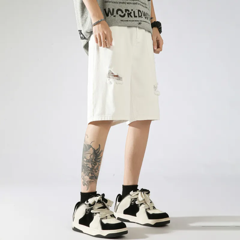 Nuthink Denim Shorts Unisex-12
