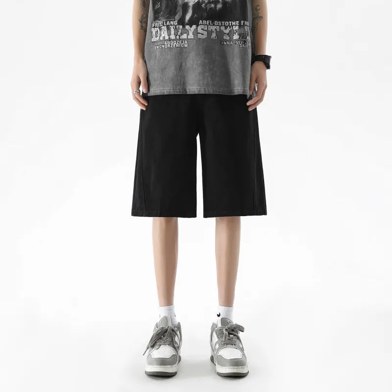 Nuthink Denim Shorts Unisex-2