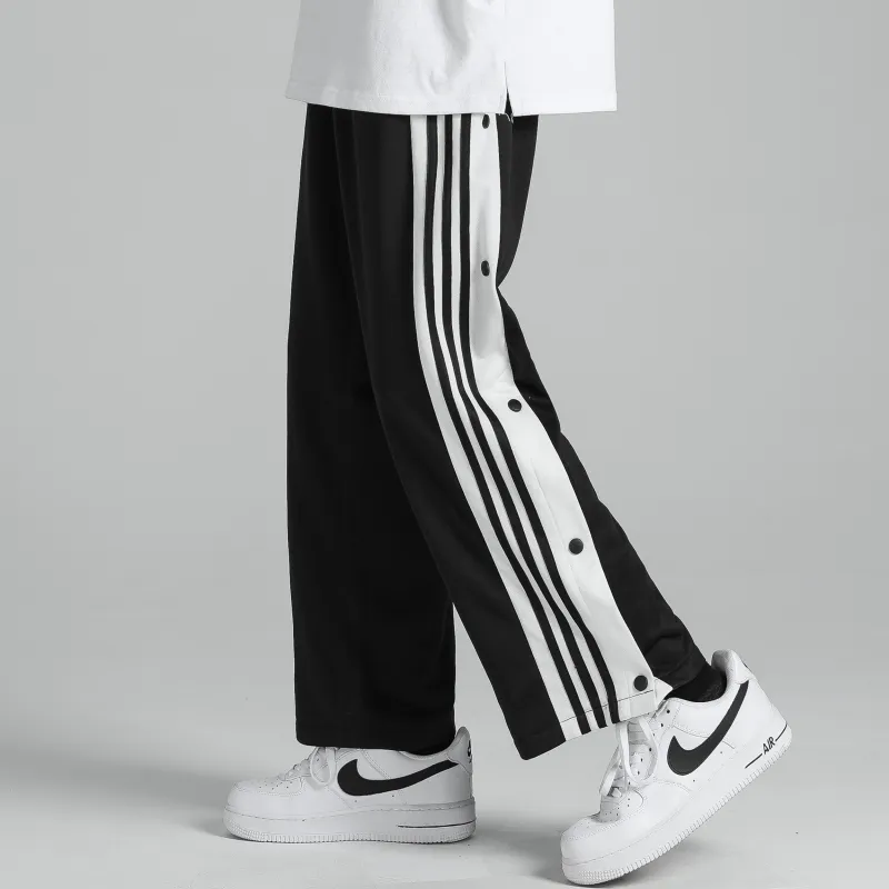 PAINT STAIN Casual Pants Unisex Classic Black-12