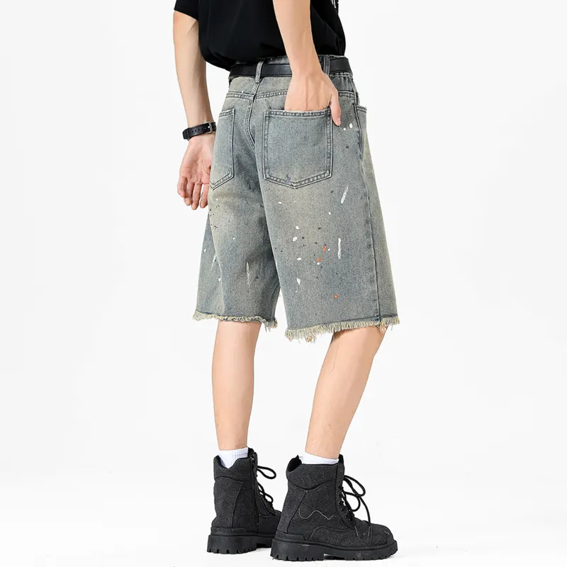 Nuthink Denim Shorts Unisex-13