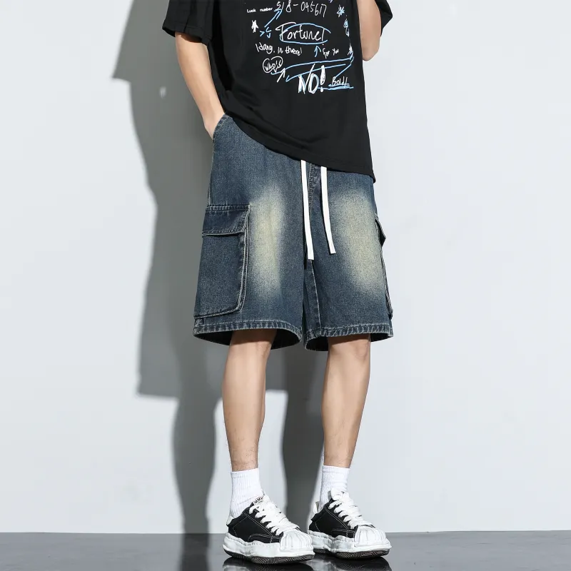 Nuthink Denim Shorts Unisex-12