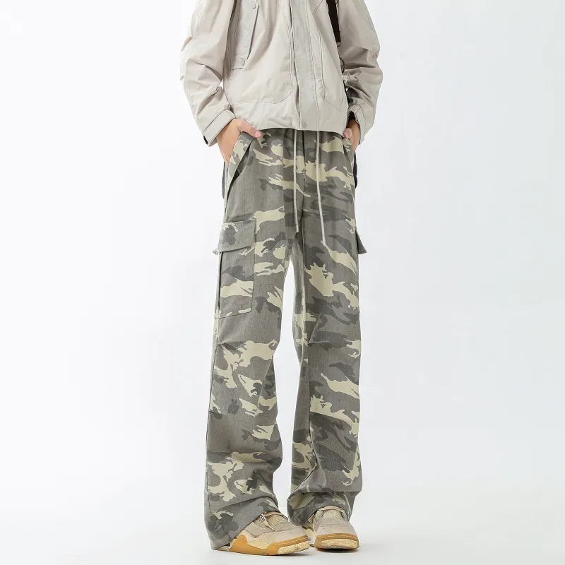 Nuthink Casual Pants Unisex Camouflage-4