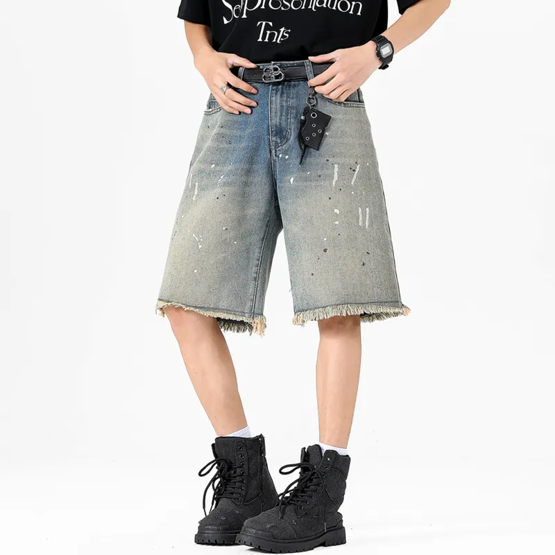 Nuthink Denim Shorts Unisex-12