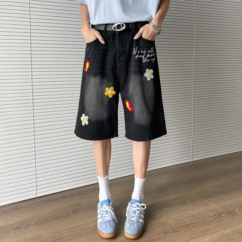 Nuthink Denim Shorts Unisex-3