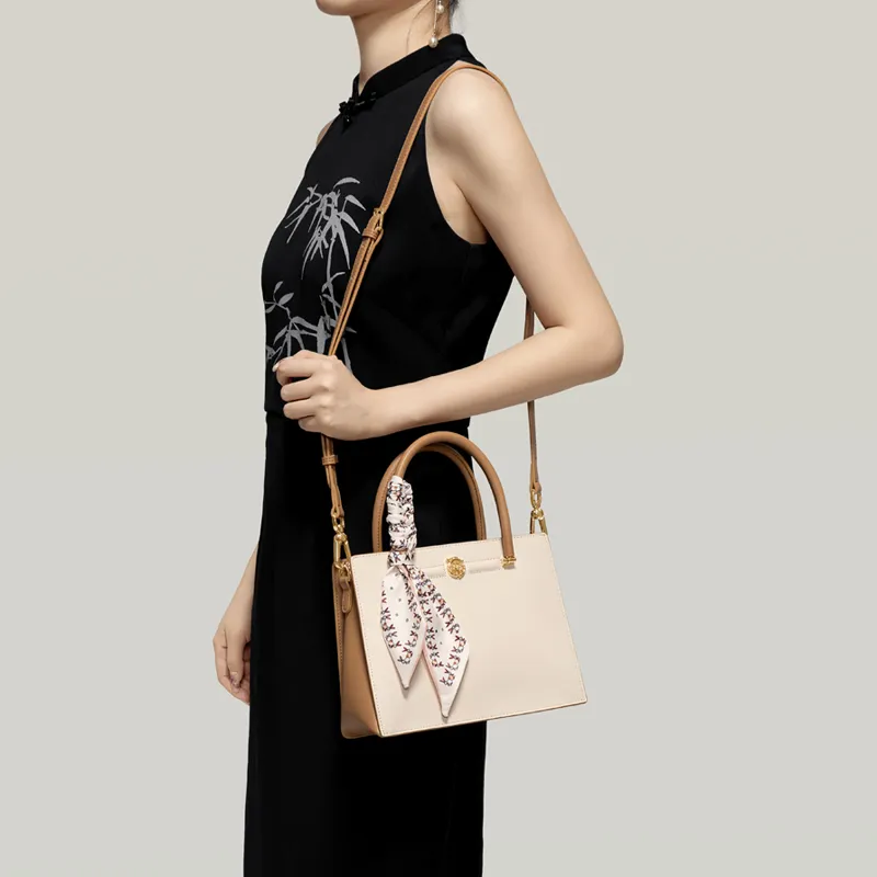 Gong Xuan Cow Leather Shoulder Bag, Crossbody Bag, Handbag Regular Women's Depressed Slate Blue-20