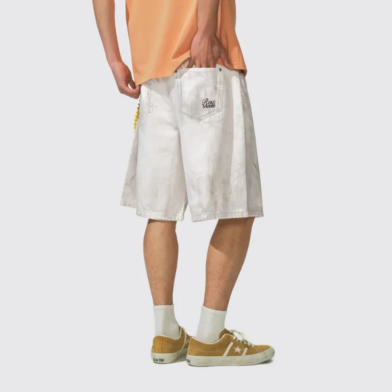 NOTHOMME Monterest Shun Time Wilderness Denim Shorts Unisex-1