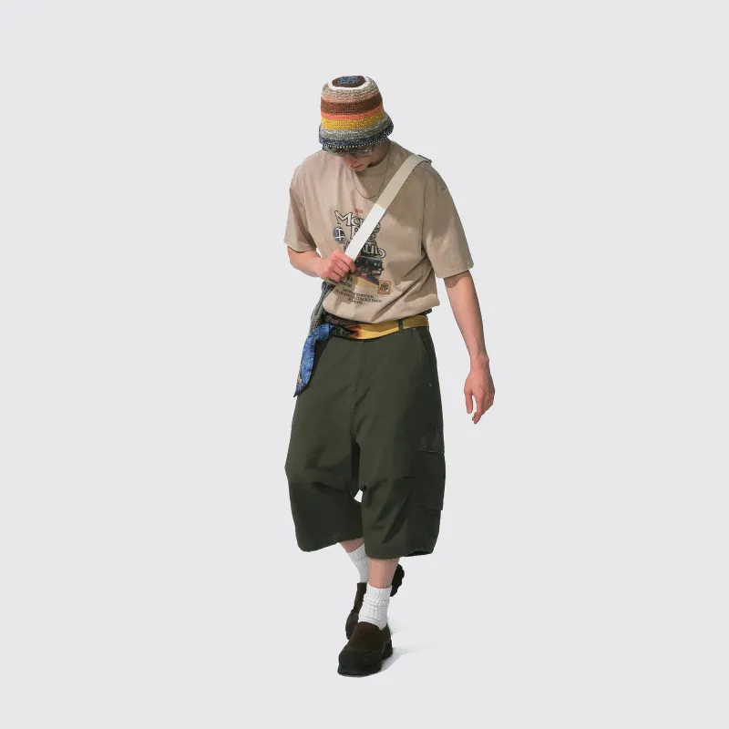 NOTHOMME Monterest Shun Time Wilderness Cargo Shorts Unisex-5