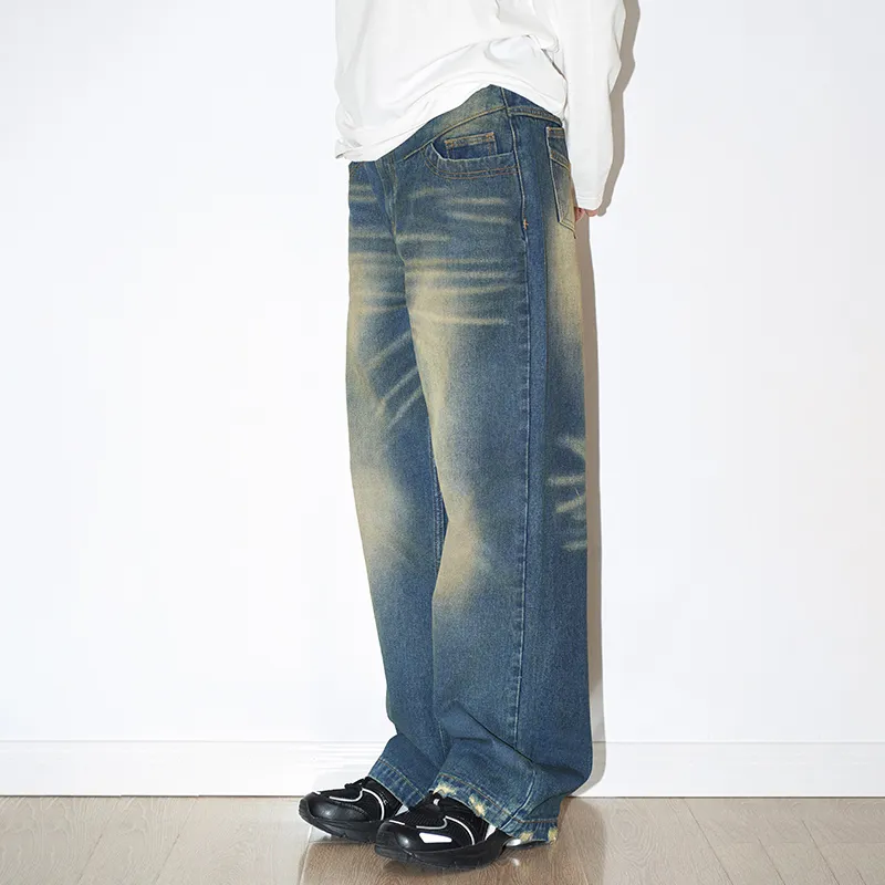 GMETRYART Jeans Unisex Denim Blue-4