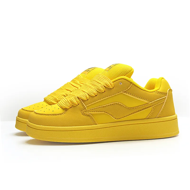 STUR YSN Wear resistant And Lightweight Low Top Skateboard Shoes Unisex Gold Coast-4
