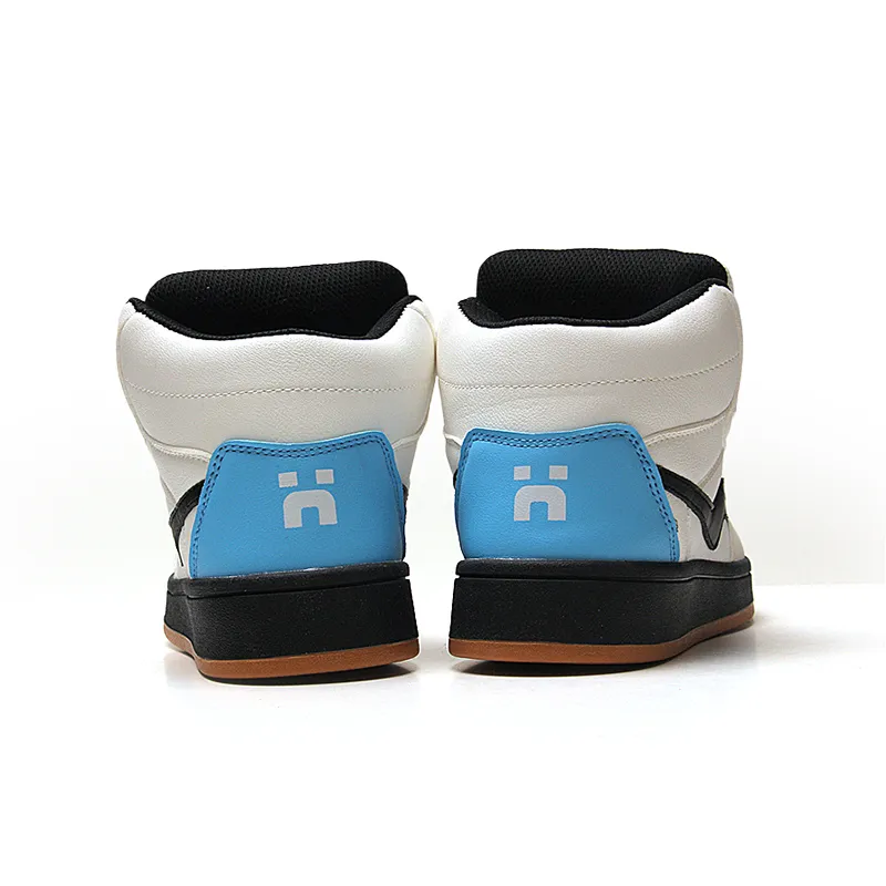 STUR YSN Wear resistant And Lightweight High Top Skateboard Shoes Unisex White Black Blue-4