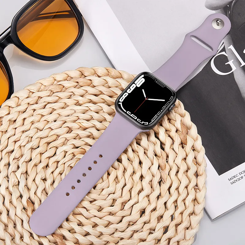 ZHISHENG Apple Compatibility Watch Band 38/40/41/42/44/45/49 All Silicone Material-8