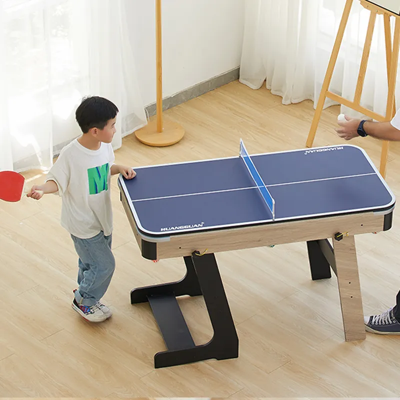 HUANGGUAN Foldable 3 in 1 Pool Table, Table Tennis Table, Study Desk, And Multi Use Coffee Table Board Games-2