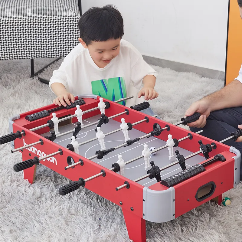 HUANGGUAN Crown Foosball Table Tabletop Pop Up Game Table With 6 Rods For Boys Board Games-3