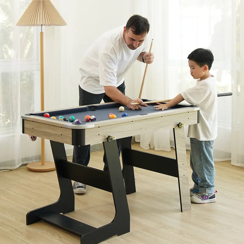 HUANGGUAN Foldable Pool Table For Home Use, Indoor Billiard Toy Small Billiard Indoor Table Board Games-1