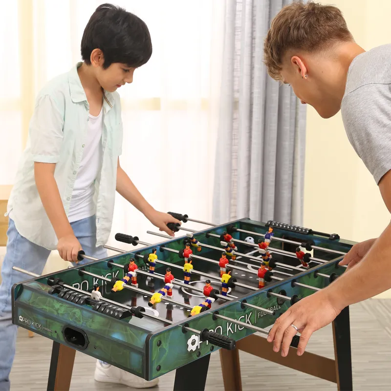 HUANGGUAN Wooden Foosball Table, Double Player Battle Table, Parent And Child Interaction Board Games-4