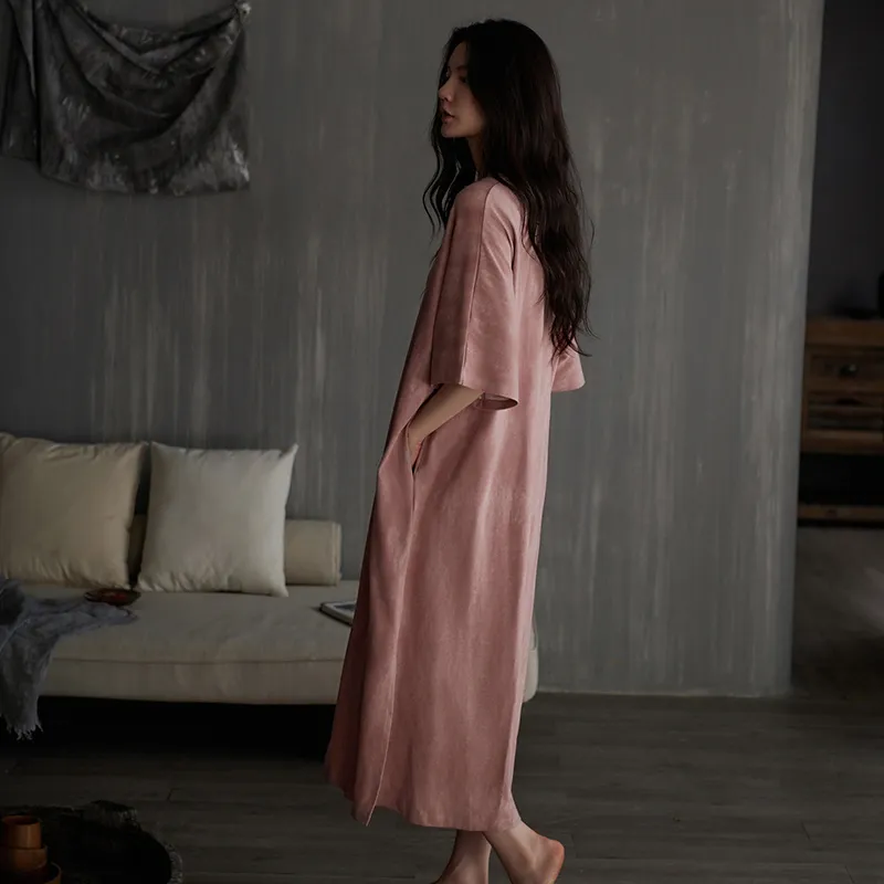 Same Language Nightgown Women's Berry Pink-4