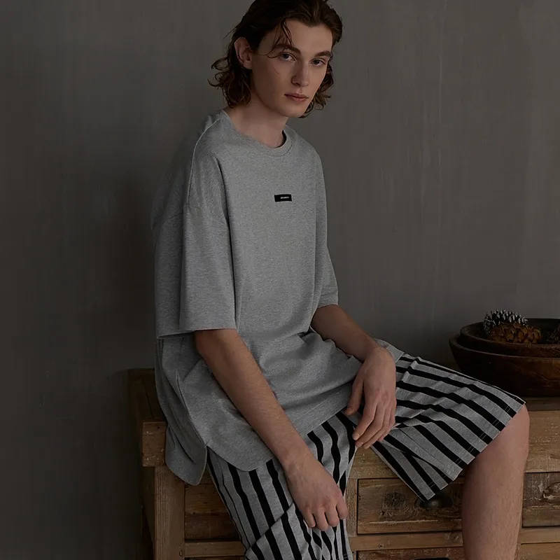 Same Language Pajama Gift Box Men's Moon Gray-4
