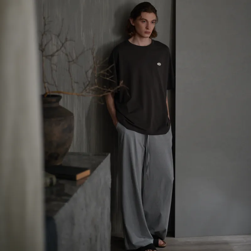 Same Language Pajama Set Men's Crimson Ink · Cool Moon Gray-2