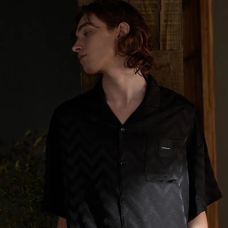 Same Language Pajama Set Men's Deep Black-5