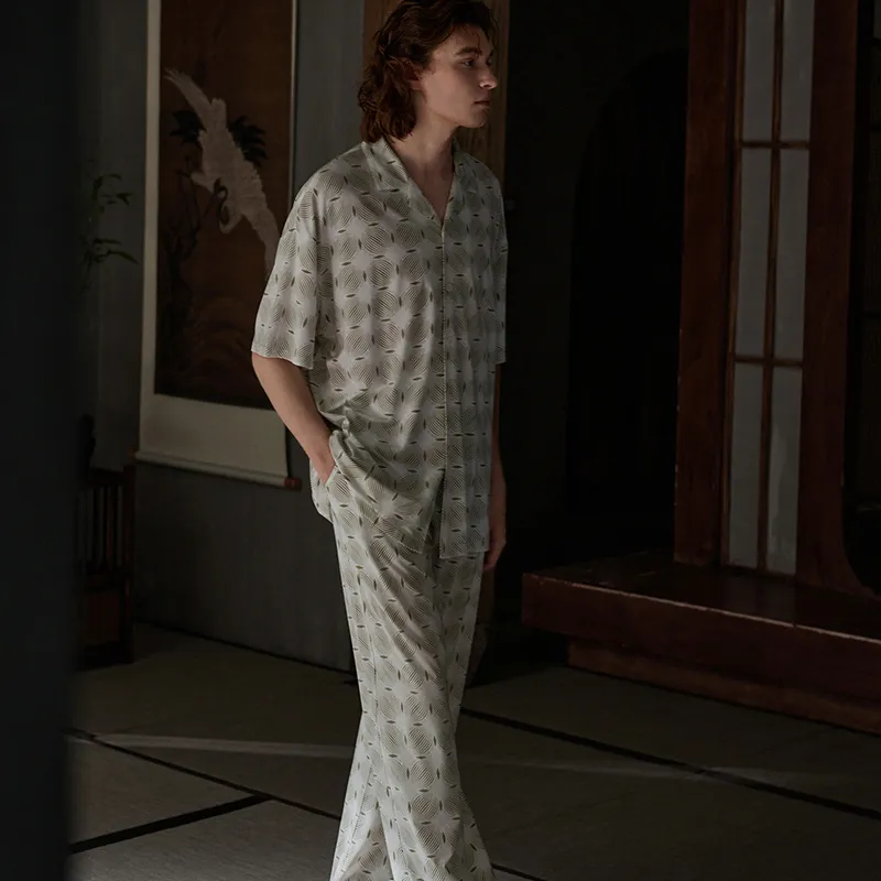 Same Language Men Pajama Sets-2
