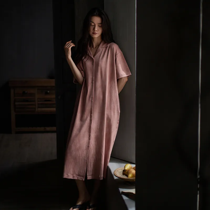 Same Language Nightgown Women's Berry Pink-2