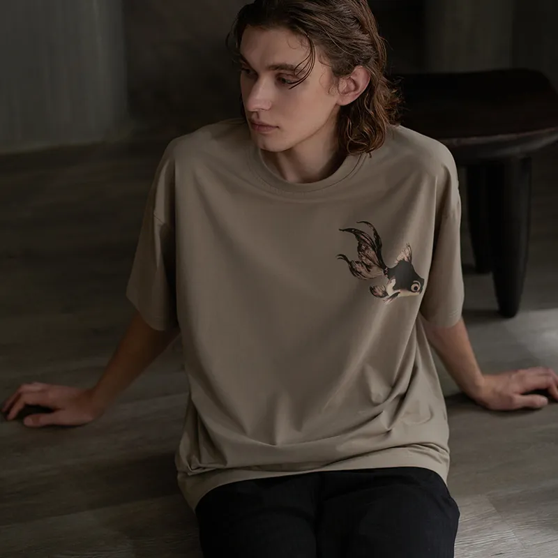 Same Language Pajama Gift Box Men's Apricot Gray · Soaked Feather Black-5
