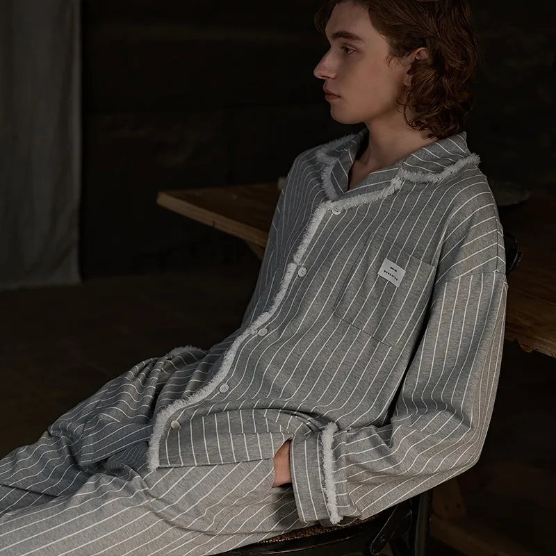 Same Language Pajama Set Men's Off White Gray-5