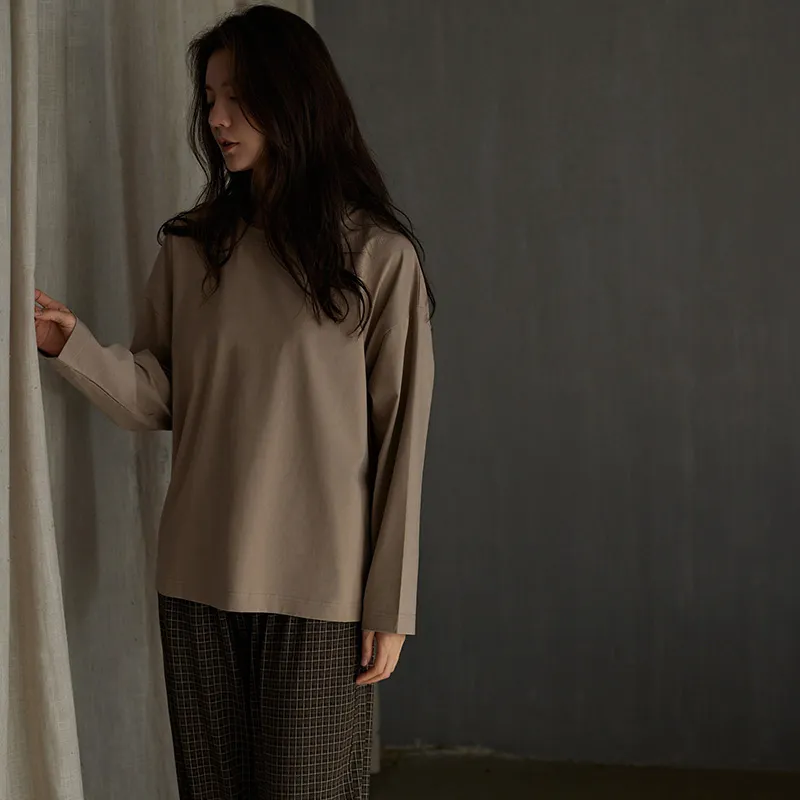 Same Language Pajama Set Women's Gray Brown-3