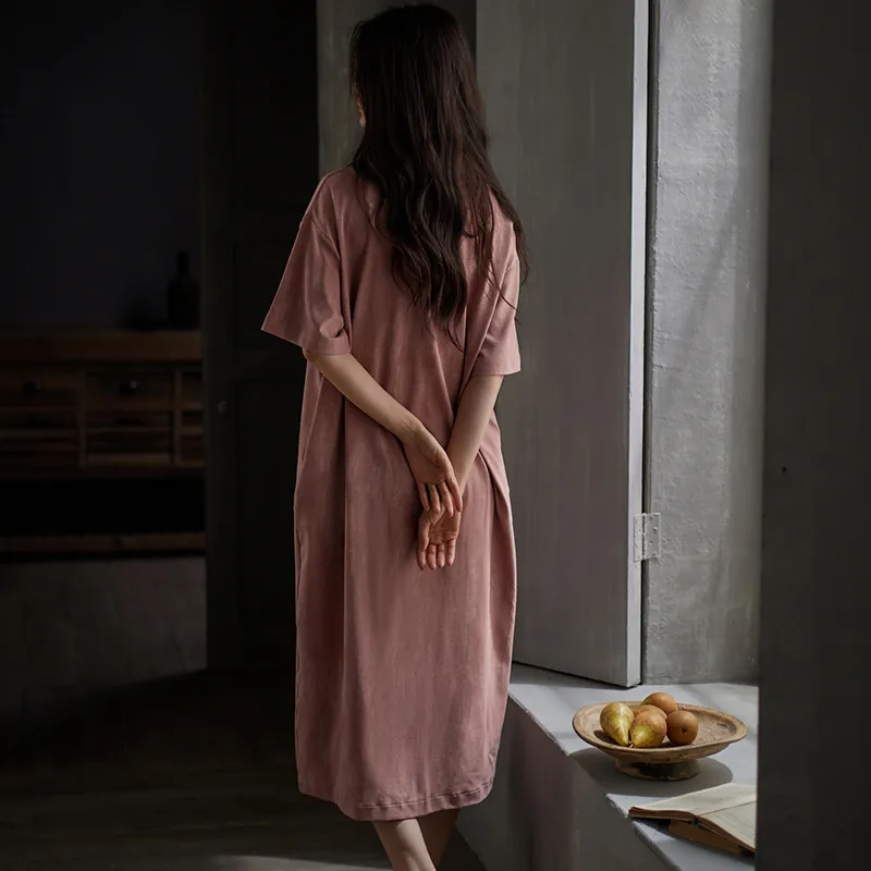 Same Language Nightgown Women's Berry Pink-4