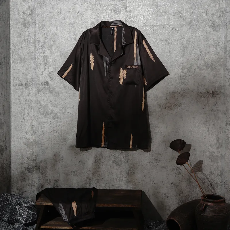 Same Language Men Pajama Sets-2