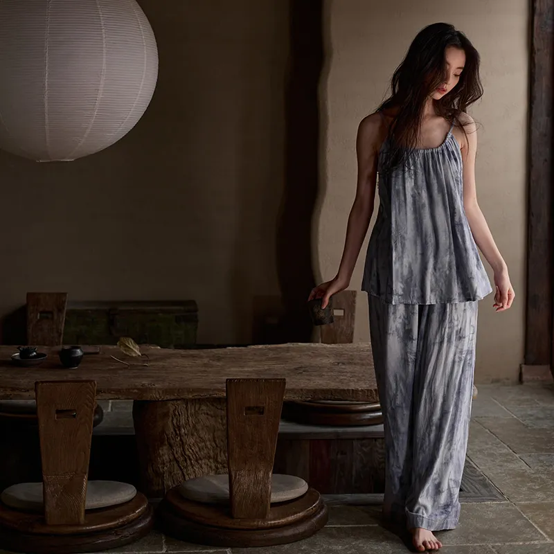 Same Language Pajama Set Women's Paper White · Light Ink-3