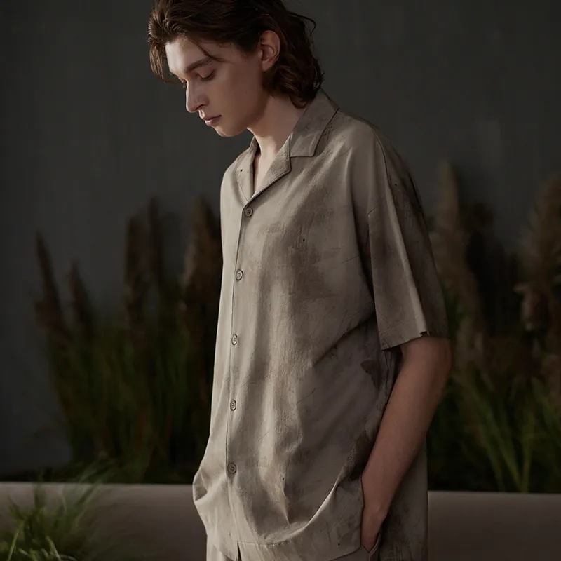 Same Language Men Pajama Sets-5