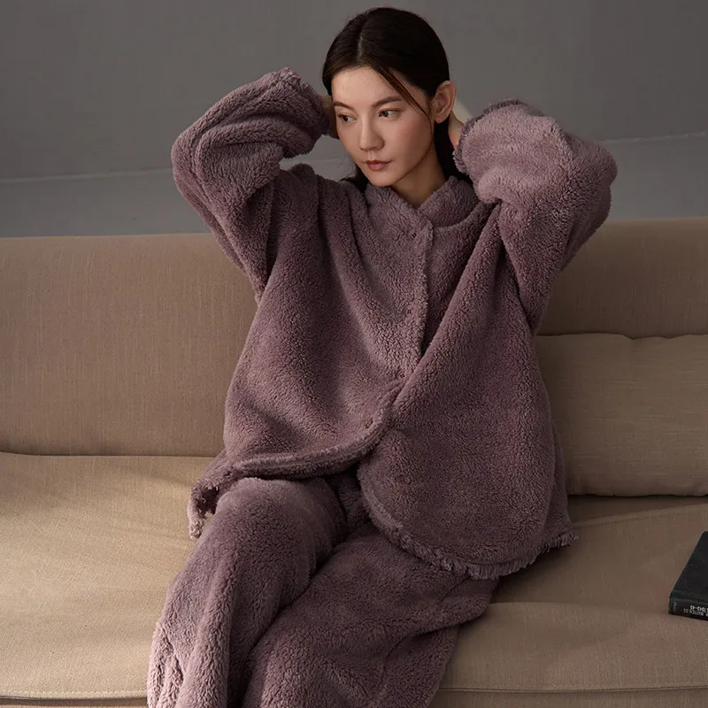 Same Language Pajama Set Women's Light Purple-4