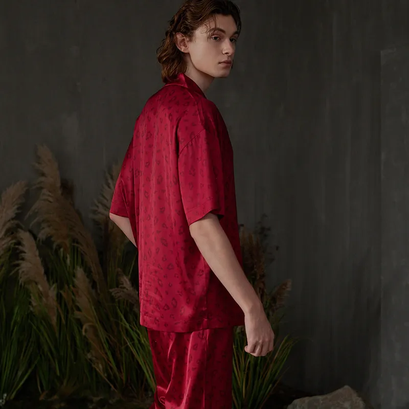 Same Language Men Pajama Sets-3