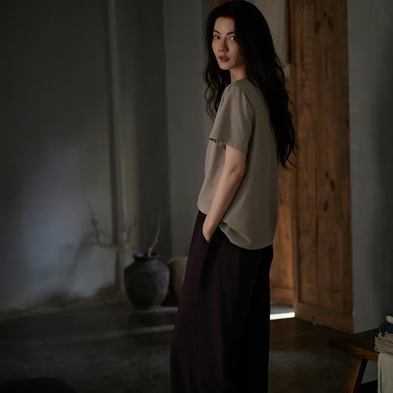 Same Language Pajama Set Women's Coffee · Perilla-2