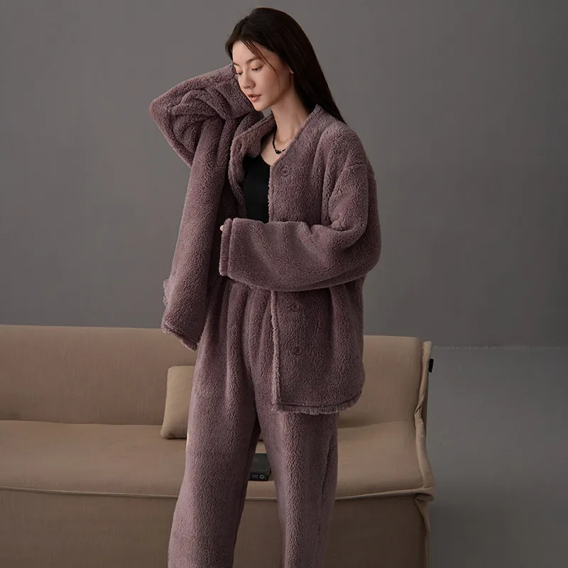 Same Language Pajama Set Women's Light Purple-1