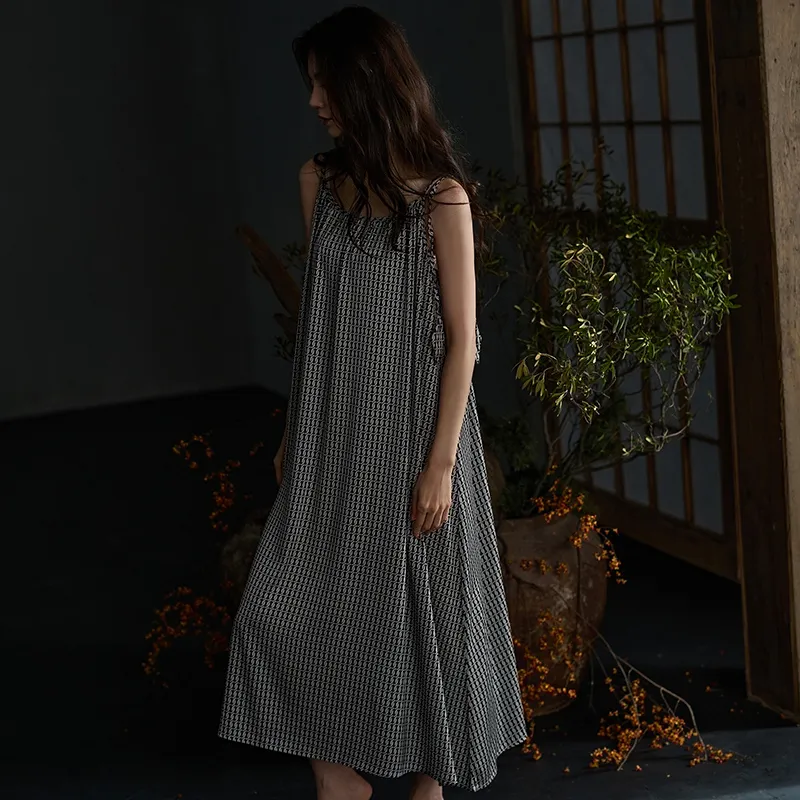 Same Language Nightgown Women's Black/White · Mesh-3